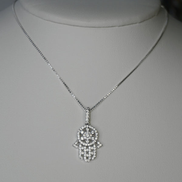 ICY HAMSA NECKLACE