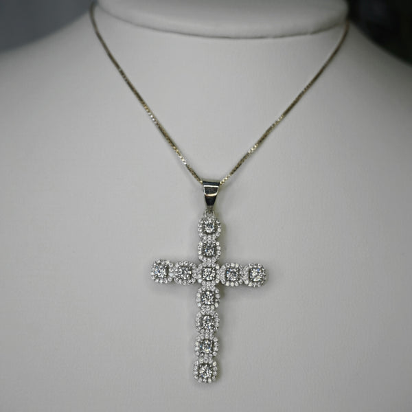 DIAMOND CROSS NECKLACE