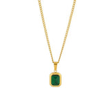 GREEN PENDANT NECKLACE