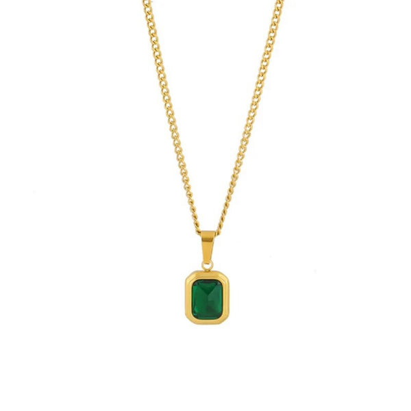 GREEN PENDANT NECKLACE