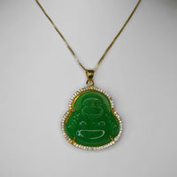 ICY JADE BUDDHA NECKLACE