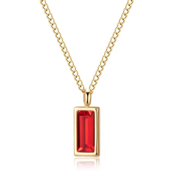 RUBY PENDANT NECKLACE