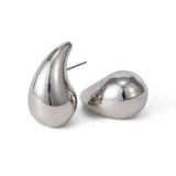 SILVER TEARDROP EARRINGS