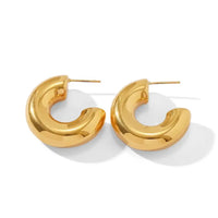 CHUNKY GOLD HOOPS