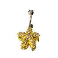 GOLD STARFISH BELLY RING