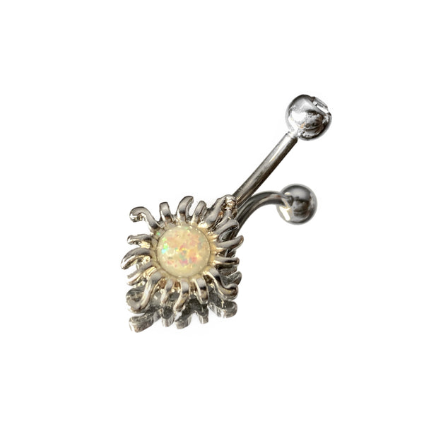 OPAL SUN BELLY RING