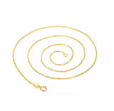 18" SIMPLICITY GOLD NECKLACE